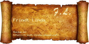 Frindt Linda névjegykártya